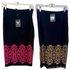 🆕 (2) Pencil Skirts 🩷🖤🤎